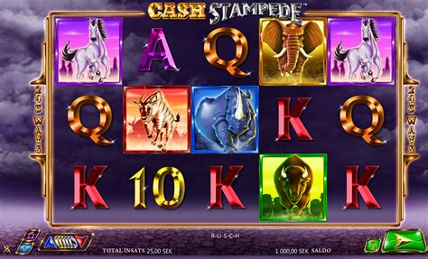 Cash Stampede Online Casino Slot Game.